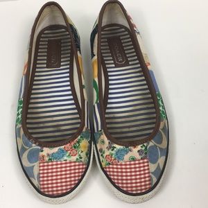 Coach Flats Marie patchwork shoes size 8m